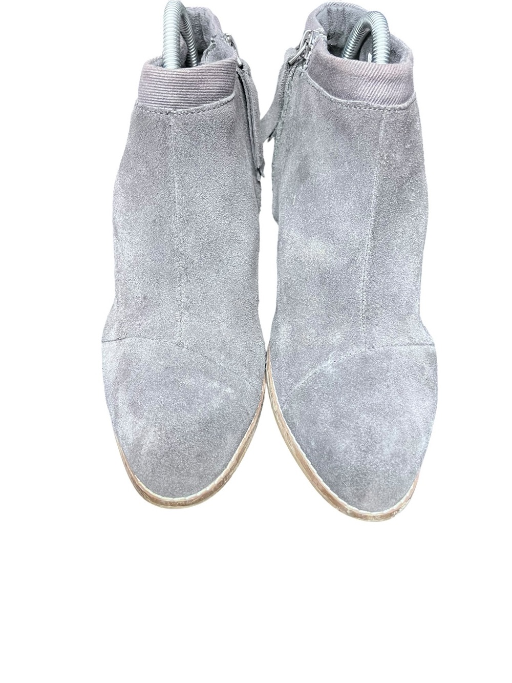 Toms Loren Gray Suede Ankle Boots Size 10 - Picture 3 of 7